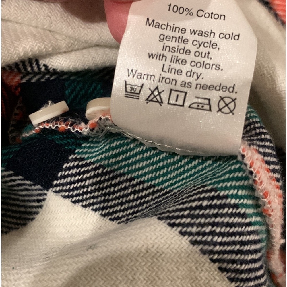 J CREW ROCK SALT PLAID FLANNEL SHIRT - Picture 6 of 6